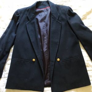 Talbots classic navy blazer